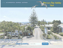 Tablet Screenshot of mercurybayholidaypark.co.nz